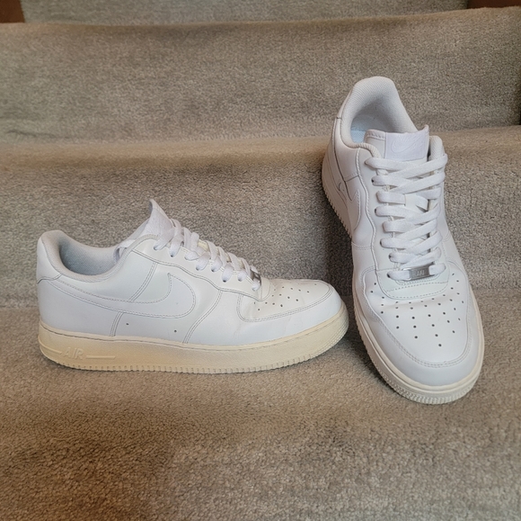 Nike Other - Nike Air Force 1 '07 Men's Sneakers Size 11 Triple White Shoes 315122-111